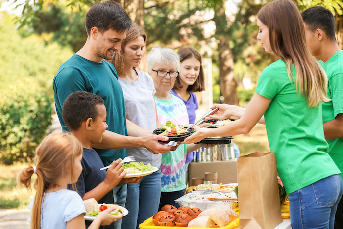 Community event with families